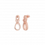 True Infinite love diamond and gold earrings For Her