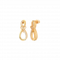 True Infinite love diamond and gold earrings For Her