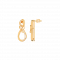True Infinite love diamond and gold earrings For Her