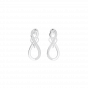 True Infinite love diamond and gold earrings For Her