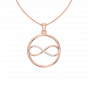 Forever Love infinity gold diamond pendant For Him