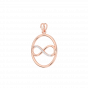 Forever Love infinity gold diamond pendant For Him