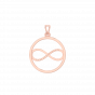 Forever Love infinity gold diamond pendant For Him