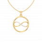 Forever Love infinity gold diamond pendant For Him