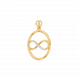 Forever Love infinity gold diamond pendant For Him