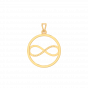 Forever Love infinity gold diamond pendant For Him