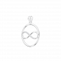 Forever Love infinity gold diamond pendant For Him