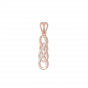 Absolutely infinte love gold and diamond pendant For Him