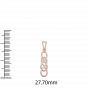 Absolutely infinte love gold and diamond pendant For Him