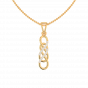 Absolutely infinte love gold and diamond pendant For Him