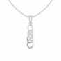 Absolutely infinte love gold and diamond pendant For Him