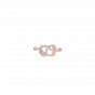 The love knot for infinity diamond and gold pendant For Her