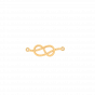 The love knot for infinity diamond and gold pendant For Her