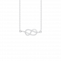 The love knot for infinity diamond and gold pendant For Her