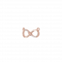 The forever Love knot diamond and gold pendant For Her