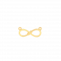 The forever Love knot diamond and gold pendant For Her