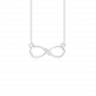 The forever Love knot diamond and gold pendant For Her