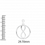  The world of Love diamond and gold pendant For Him