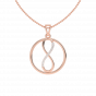  The world of Love diamond and gold pendant For Him
