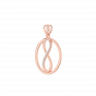  The world of Love diamond and gold pendant For Him