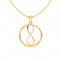  The world of Love diamond and gold pendant For Him