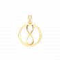  The world of Love diamond and gold pendant For Him