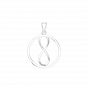  The world of Love diamond and gold pendant For Him