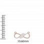 The grace of love diamond and gold pendant For Her