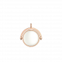 Twisted love diamond gold and Mother of pearl pendant For Him