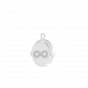 Twisted love diamond gold and Mother of pearl pendant For Him