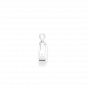 Twisted love diamond gold and Mother of pearl pendant For Him