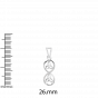 Boundless love - Diamond and Gold Pendant For Him