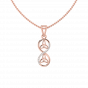 Boundless love - Diamond and Gold Pendant For Him