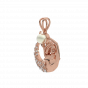 Be A Mermaid Diamond Gold Pendant With Pearl
