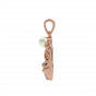Be A Mermaid Diamond Gold Pendant With Pearl