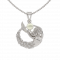 Be A Mermaid Diamond Gold Pendant With Pearl