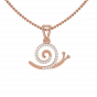 The Snail Trail Gold Diamond Pendant