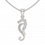 The S Horse Gold Diamond Pendant