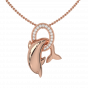 The Fun Loving Gold Diamond Pendant