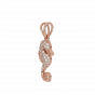 Capture The Sea Horse Gold Diamond Pendant