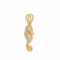 Capture The Sea Horse Gold Diamond Pendant