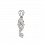 Capture The Sea Horse Gold Diamond Pendant
