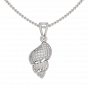 The Sound Of Conch Gold Diamond Pendant