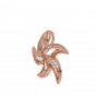Make Wish Starfish Gold Diamond Pendant