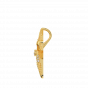 Make Wish Starfish Gold Diamond Pendant