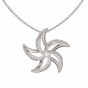 Make Wish Starfish Gold Diamond Pendant