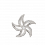 Make Wish Starfish Gold Diamond Pendant