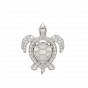 Totally Turtle Gold Diamond Pendant