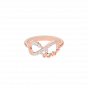 The love infinity diamond gold ring For Her