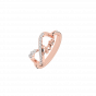 The love infinity diamond gold ring For Her